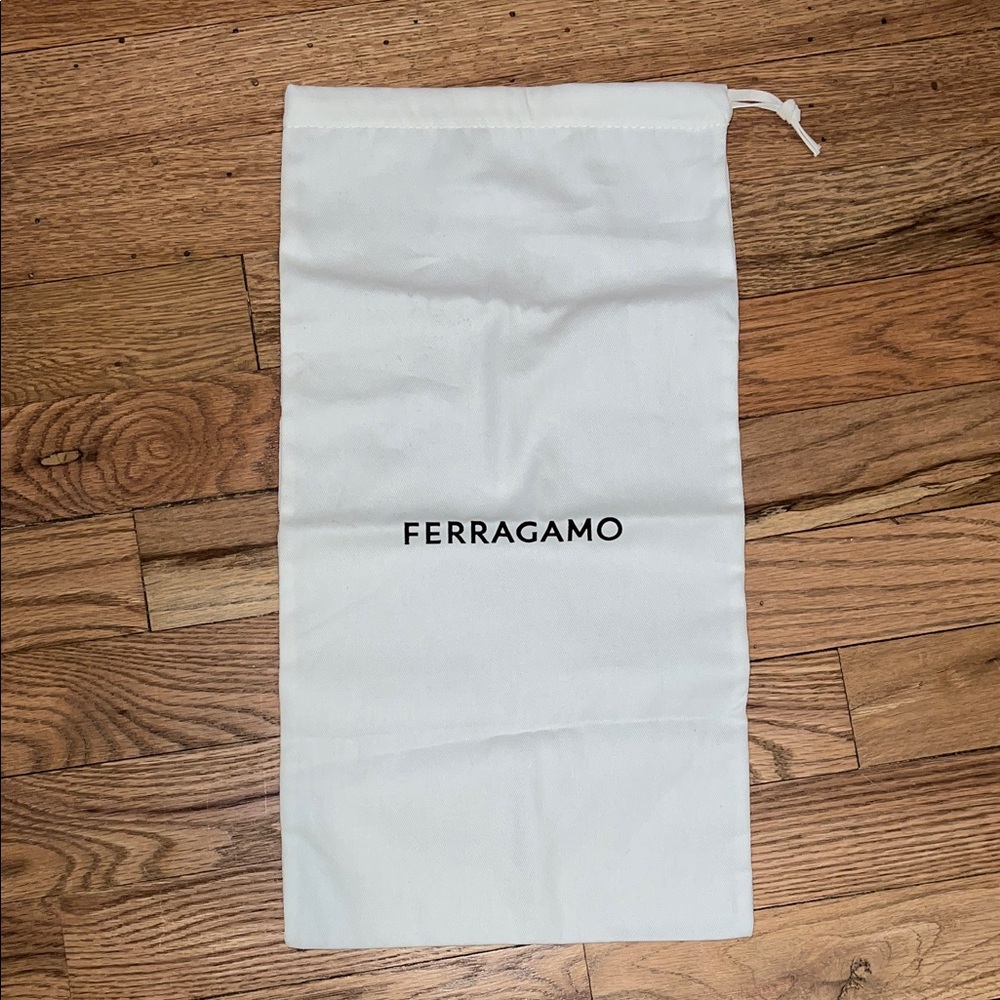 Salvatore Ferragamo White Dust Bag NEW